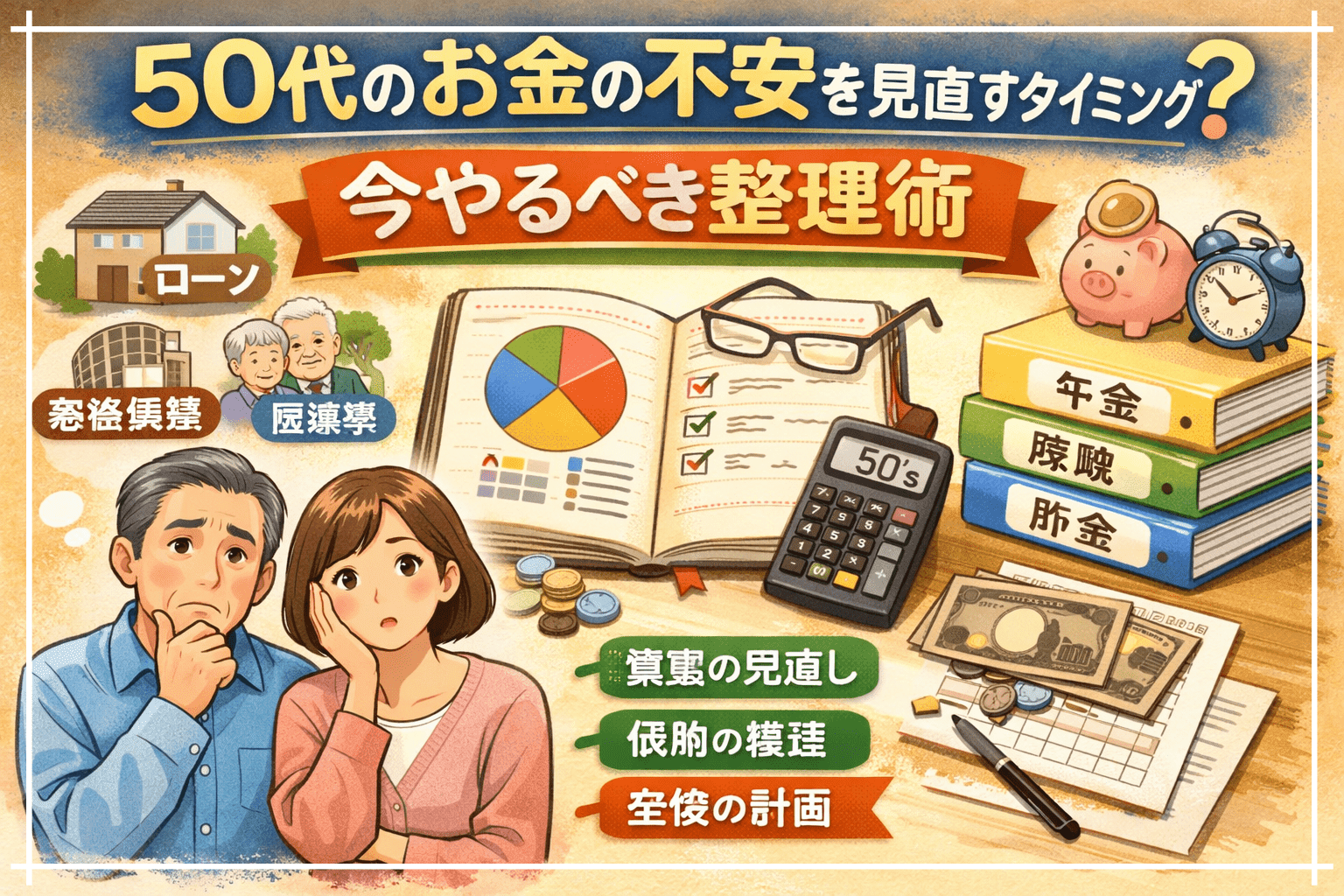 50代お金の不安アイキャッチ画像