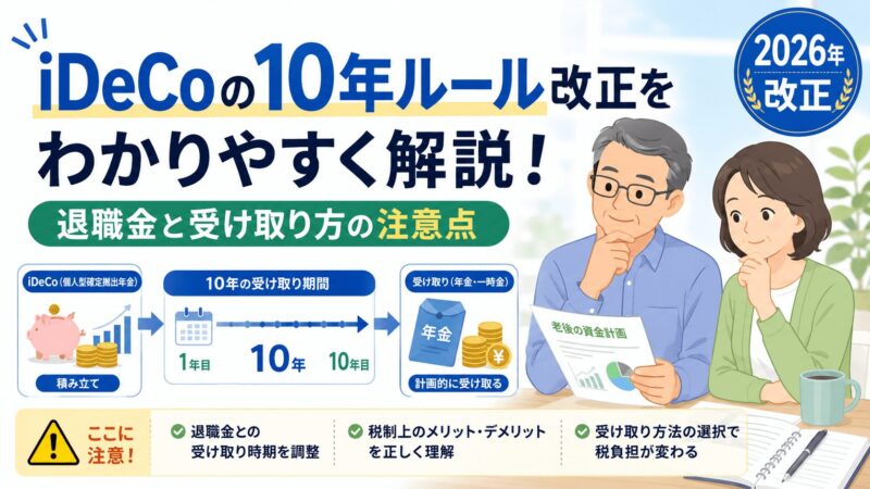 iDeCoの10年ルール改正をわかりやすく解説