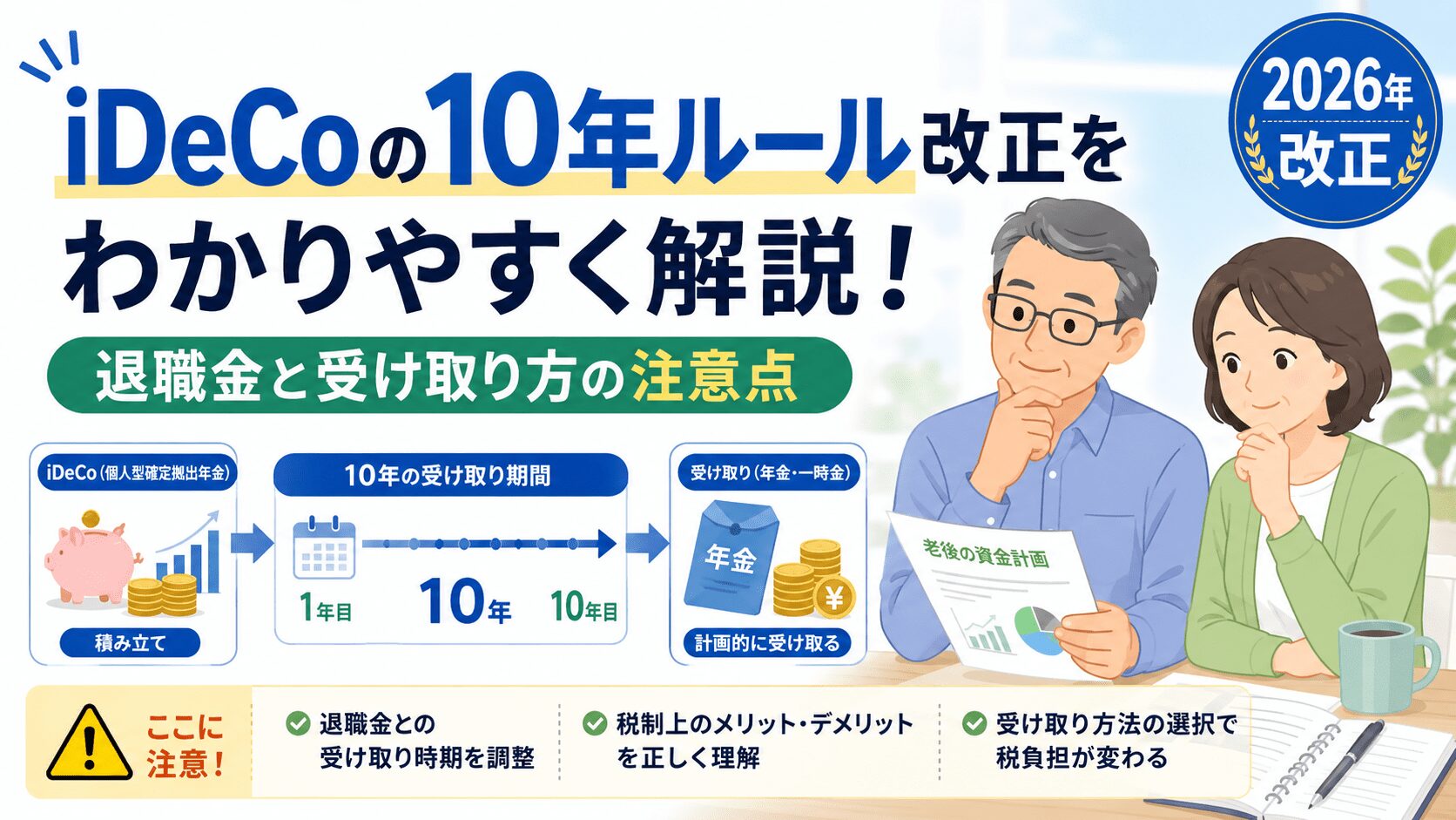 iDeCoの10年ルール改正をわかりやすく解説