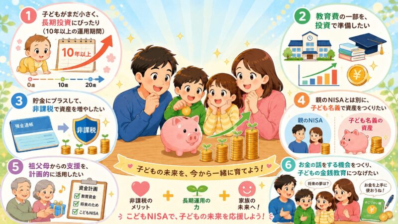 こどもNISAが向いている家庭