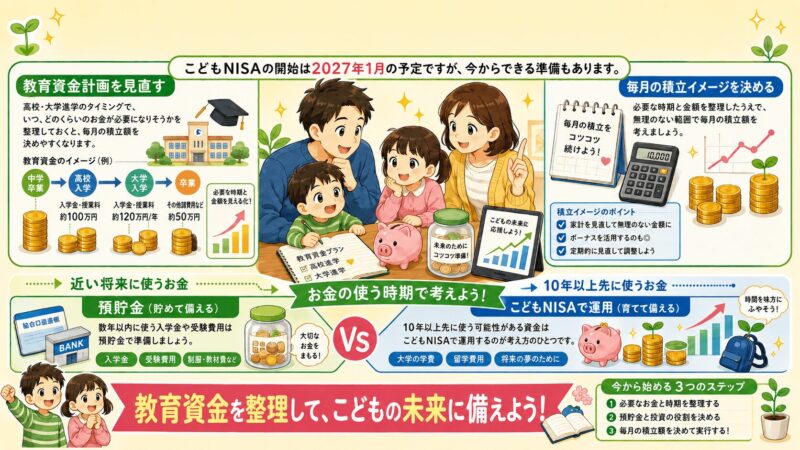 【こどもNISA】今からできる準備
