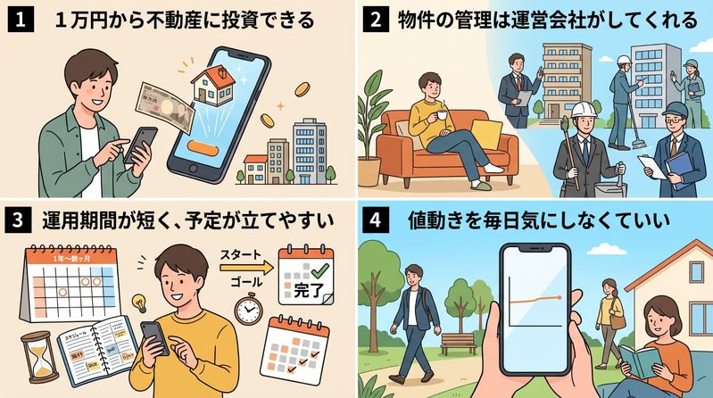 不動産クラウドファンディング4つのメリット