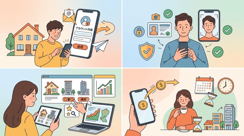 不動産クラウドファンディングの投資方法｜初心者向け4ステップ