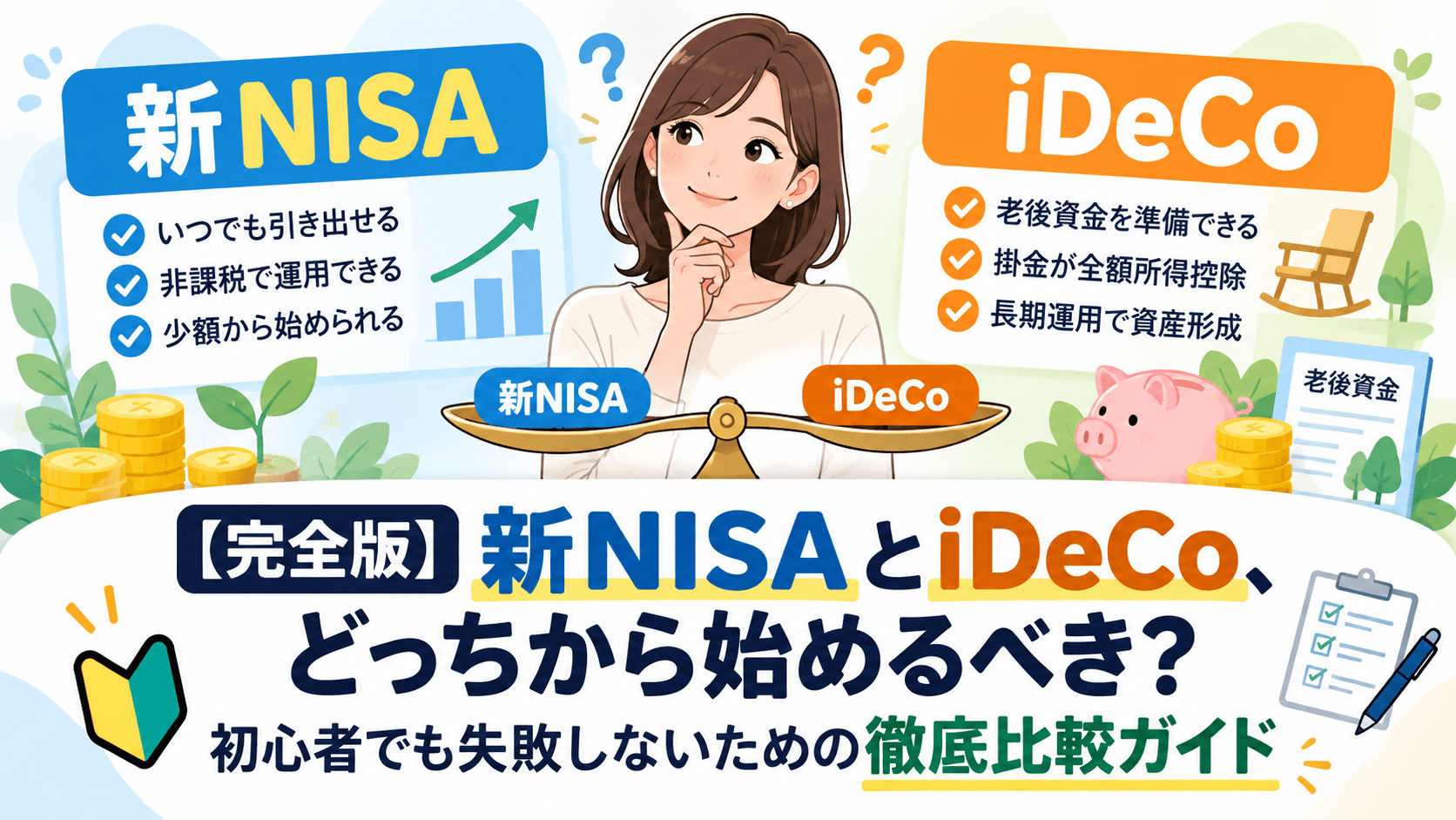 新NISAとiDeCo、どっち？